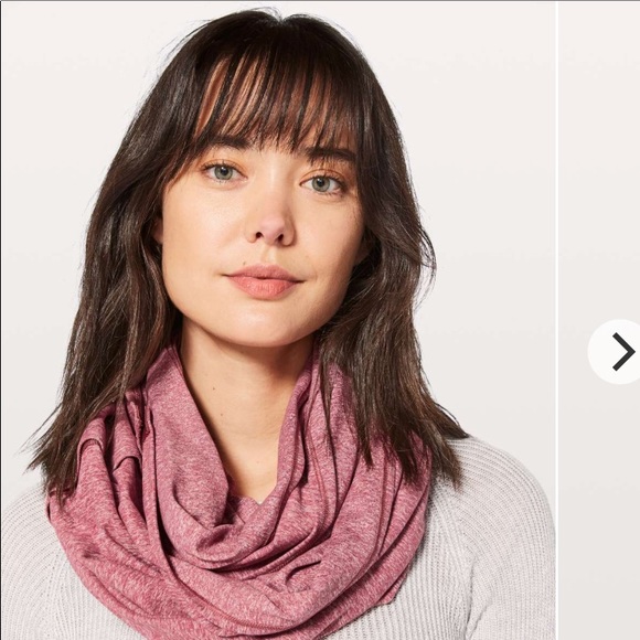 NWT HTAU LULULEMON VINYASA SCARF BUTTON AUBURN OS - Picture 2 of 8